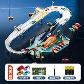 禮盒裝 城市高速公路 含4車 精美貼紙 地圖 充電電池版 電池充電器 可充電電池 × 1個