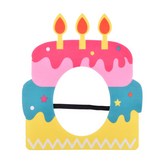 핑크 케이크 가면 × 1개