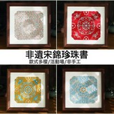 【咖色相框款式隨機】全套材料包:22*22 × 1件