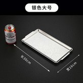 銀色 30*16CM錘印雪花盤 × 1個