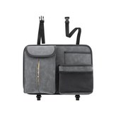 灰色,翻毛皮汽車椅背置物袋 單個 × 1個