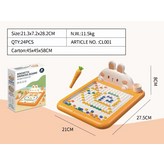 【英文彩盒】大號磁性運筆畫板(2支筆/10張雙面繪畫卡):1 × 1個