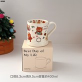 春天信使狸貓-法式馬克杯(60個/箱):370ml × 1個