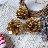 3-4公分-松果4入-金色 × 1個