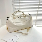 白色可套拉桿箱 獨立鞋位 × 1個