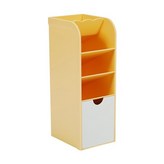 white drawer orange