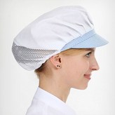 기본 반망사 위생모 블루체크(fc-308)