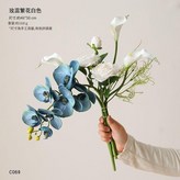 白色玫蕊繁花 花束 - 成品 × 1個