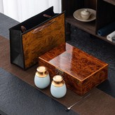 酸枝木紋雙罐禮盒-圓罐-青 × 1個