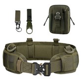 軍綠腰封腰帶+包+鷹嘴勾+水瓶扣 × 1個