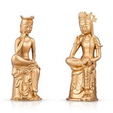 사유의방 13cm금색세트 일월보관 삼산관 × 1개