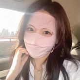 遮全臉防曬面罩帶透氣孔（粉色）,均碼 × 1個