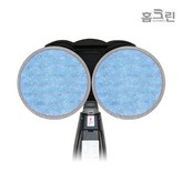 원형 극세사 청소포 소형 145mm 블루