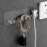 yj6] 생활중사 투명 스티커식 걸이