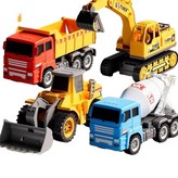 超大號4只裝 6只工程車 路標17件套 × 1個