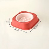 亮粉色+酸奶草莓盒,小號護邊慢食碗套裝【適合3-10斤】 × 1個