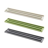 奶白色40*8cm【加高卡槽/瀝水置物】 × 1個