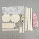 米白款二 材料包 自己做 面料特殊 圖案位置不固定 × 1個