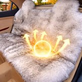 그레이 화이트 자동차 뒷좌석 3인 시트 커버 × 1개