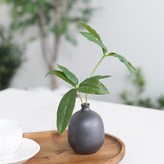 파키라_블랙 도자기화병