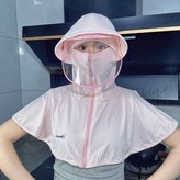 披肩款粉色+透明面罩,成人碼（55-60CM） × 1個