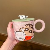 粉色,蠟筆小新陶瓷杯（400ml） × 1個