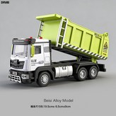 合金綠色翻斗車(合金車頭帶燈光音效):如圖 × 1個