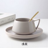밝은 회색（컵과 한 숟가락의 세라믹 요리.） × 1개