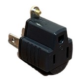 黑色-3P轉2P轉接插頭 × 1個