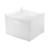 01 站立式風琴夾｜透明 × 1個