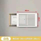 白色【聯繫客服確認尺寸】,【推拉40*30款】容納【30*20電箱 × 1個