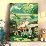 F071宮崎駿 30 40單畫布 顏料畫筆 × 1個