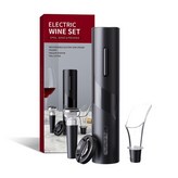 黑色ABS款電動紅酒開瓶器四件組 × 1個