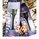 小提琴3/4拉弦板, 附4個微調鈕及尾線 × 1個