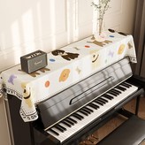 小狗趣集絨布鋼琴蓋布,28-180cm【琴鍵蓋巾適用】 × 1個