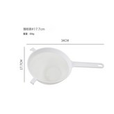 加厚手持塑料麪粉篩18cm:如圖所示 × 1個