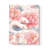 30*40cm 캔버스형 꽃속 뱀02 × 1세트