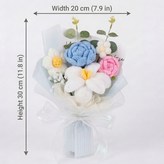 幻彩紗針織花藍色 × 1個