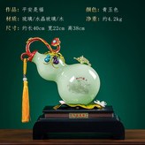 JTF青玉色琉璃葫蘆平安是福:如圖所示 × 1件