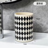 英倫漱口杯【菱形紋】:其他 × 1個