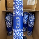 青花瓷 紙 ,77cm 拉長140 內徑8釐米 × 1個