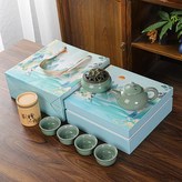 哥窯仿古壺茶具:如圖所示518 × 1個