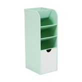 white drawer green