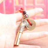 雞頭口哨（紅繩五帝錢） × 1個