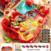 消防沙盤大冒險 500克太空沙 4隨機小車 5沙子工具 路障配件包 12珠 3木材 × 1個