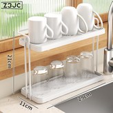 U型扶手雙層置物架(白色):如圖 × 1個