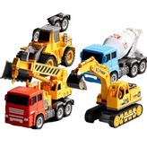 超大號6只裝 6只工程車 路標17件套 × 1個