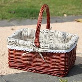 無蓋棕色字母布,大號長38寬28高18 × 1個