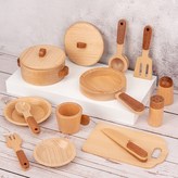原木色廚具15pcs:如圖所示 × 1個