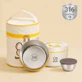 1040ML 2단 베이지 × 1개